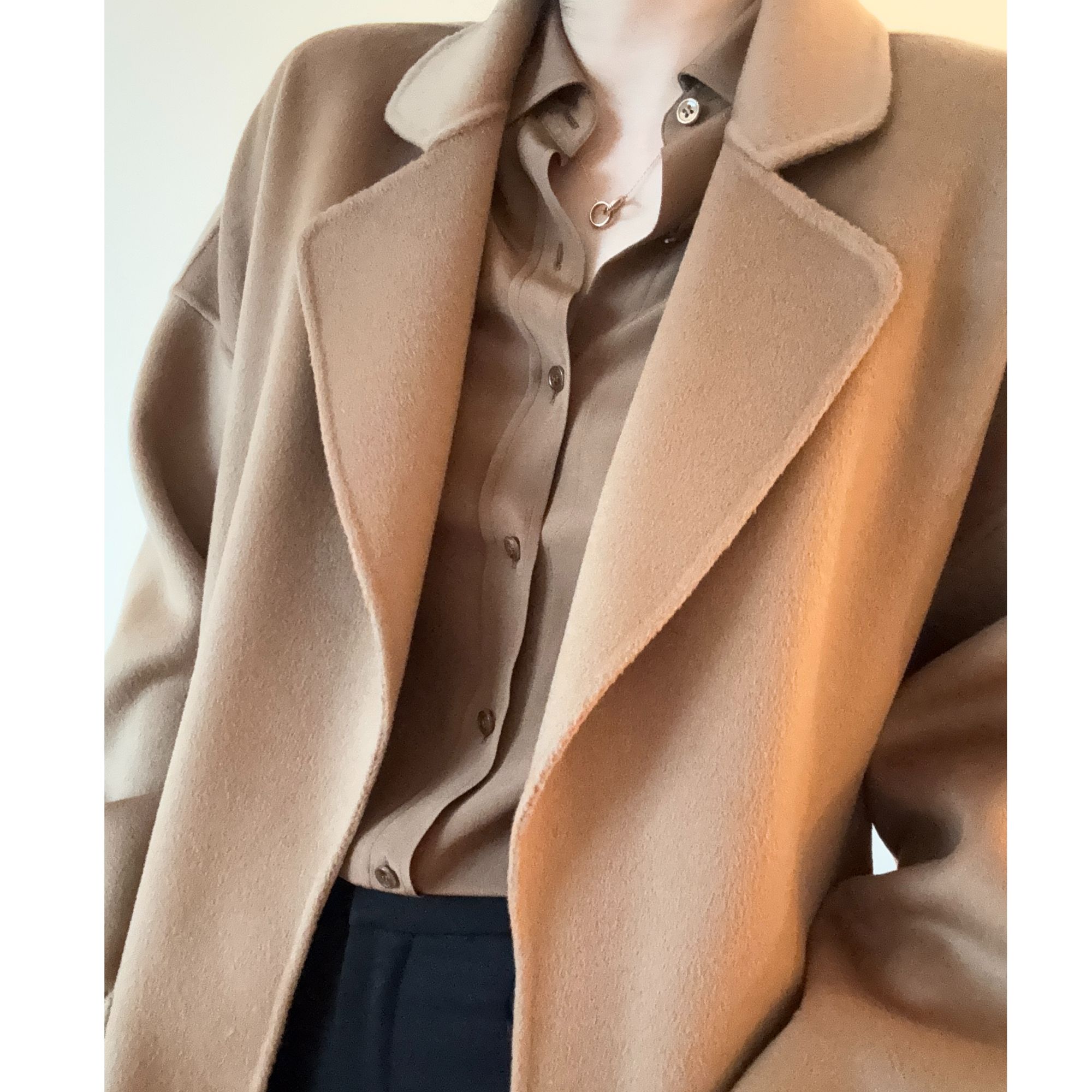 【福宝推荐】  女士汉麻休闲百搭长袖咖色衬衫