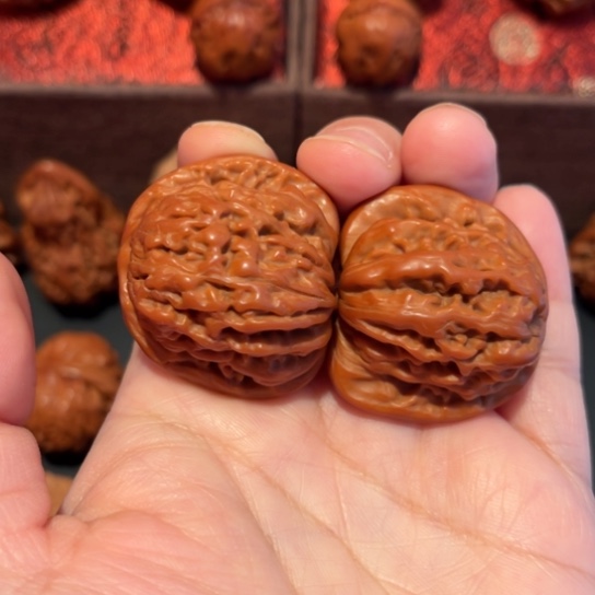 文玩核桃吊坠四座楼