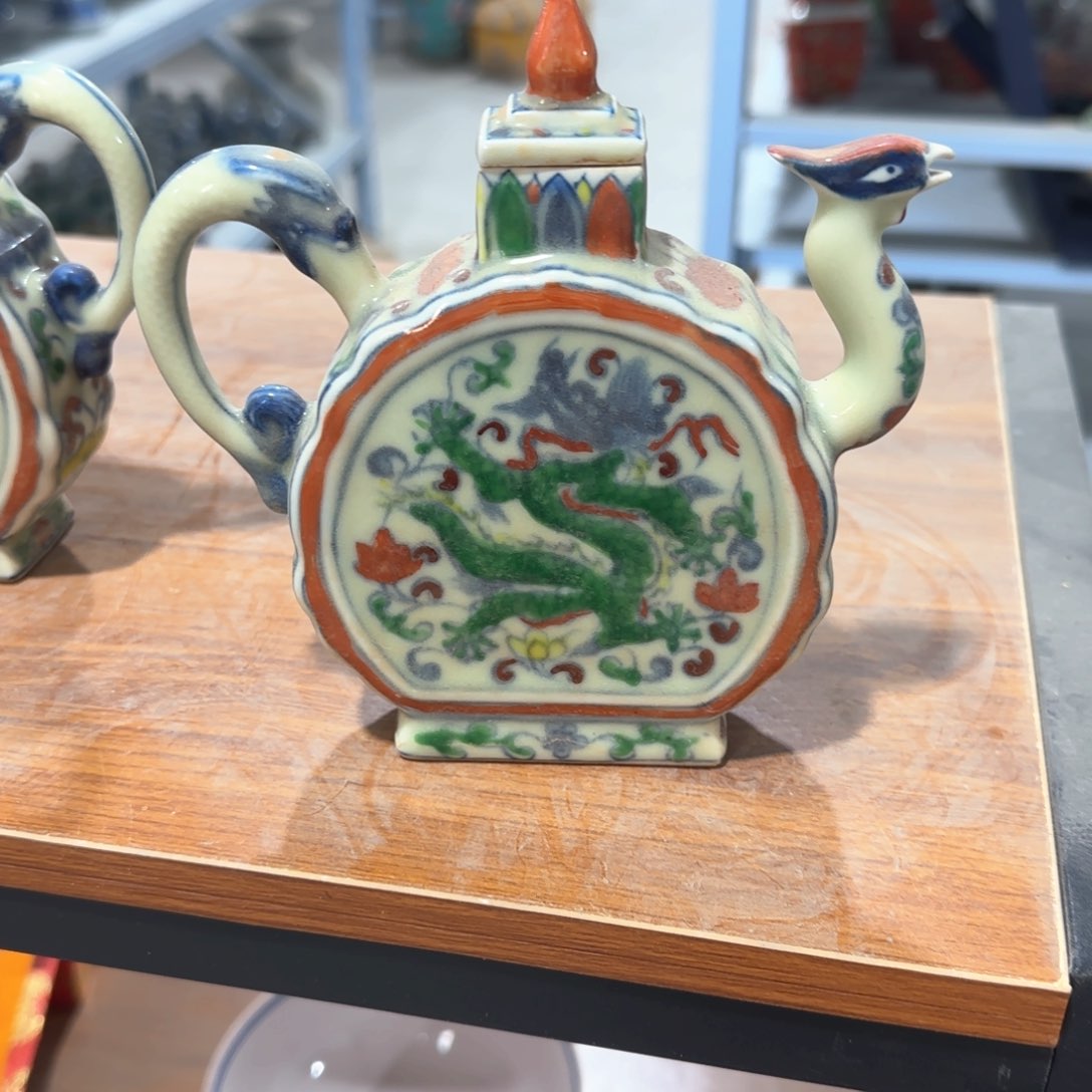 瓷片摆件手绘瓷器全部处理了吧