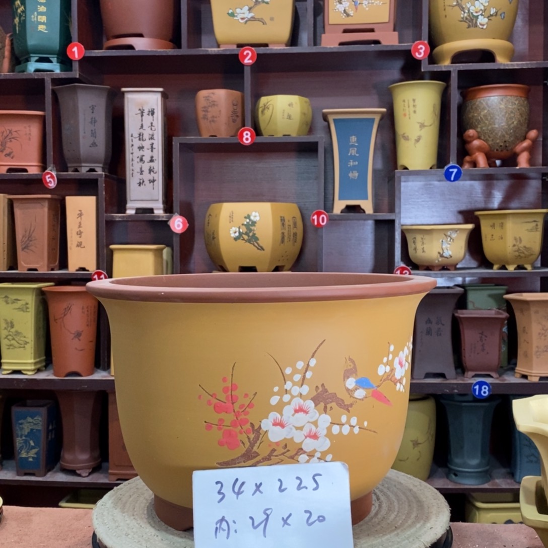 紫砂艺术紫砂花盆