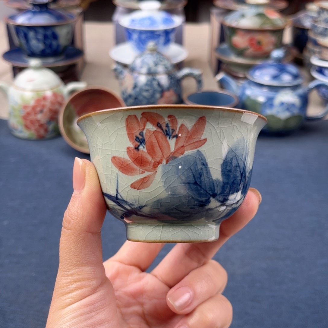 杯景德镇手绘手工茶具