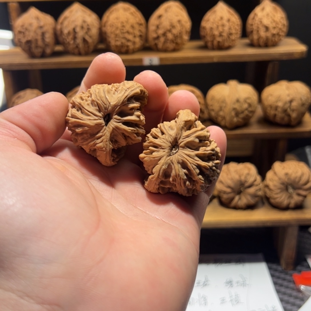 核桃把件7**k虎头蛇头