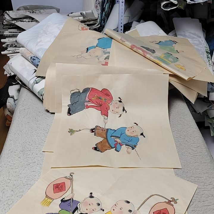 蓝***祥国画落款后台备注