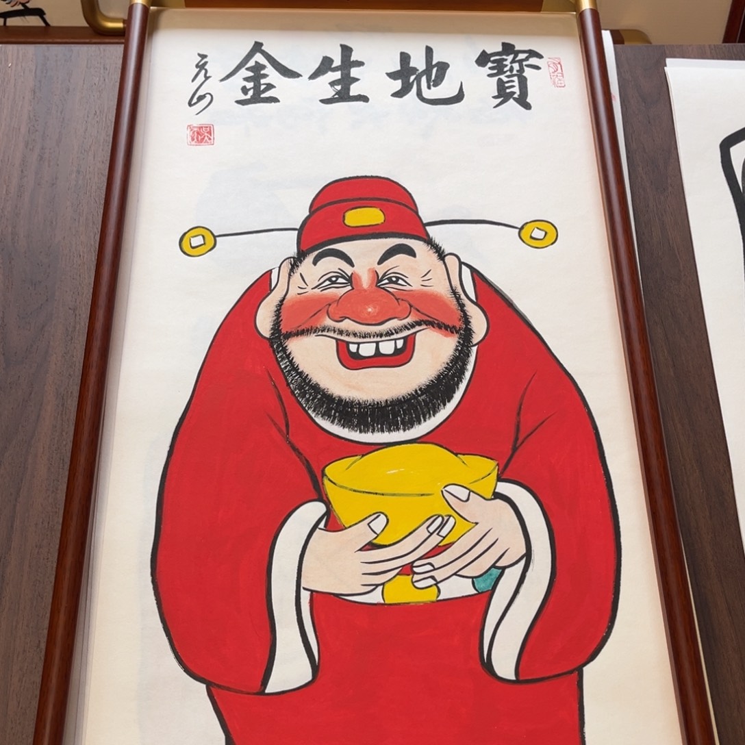 国画纯手绘禅意画作品