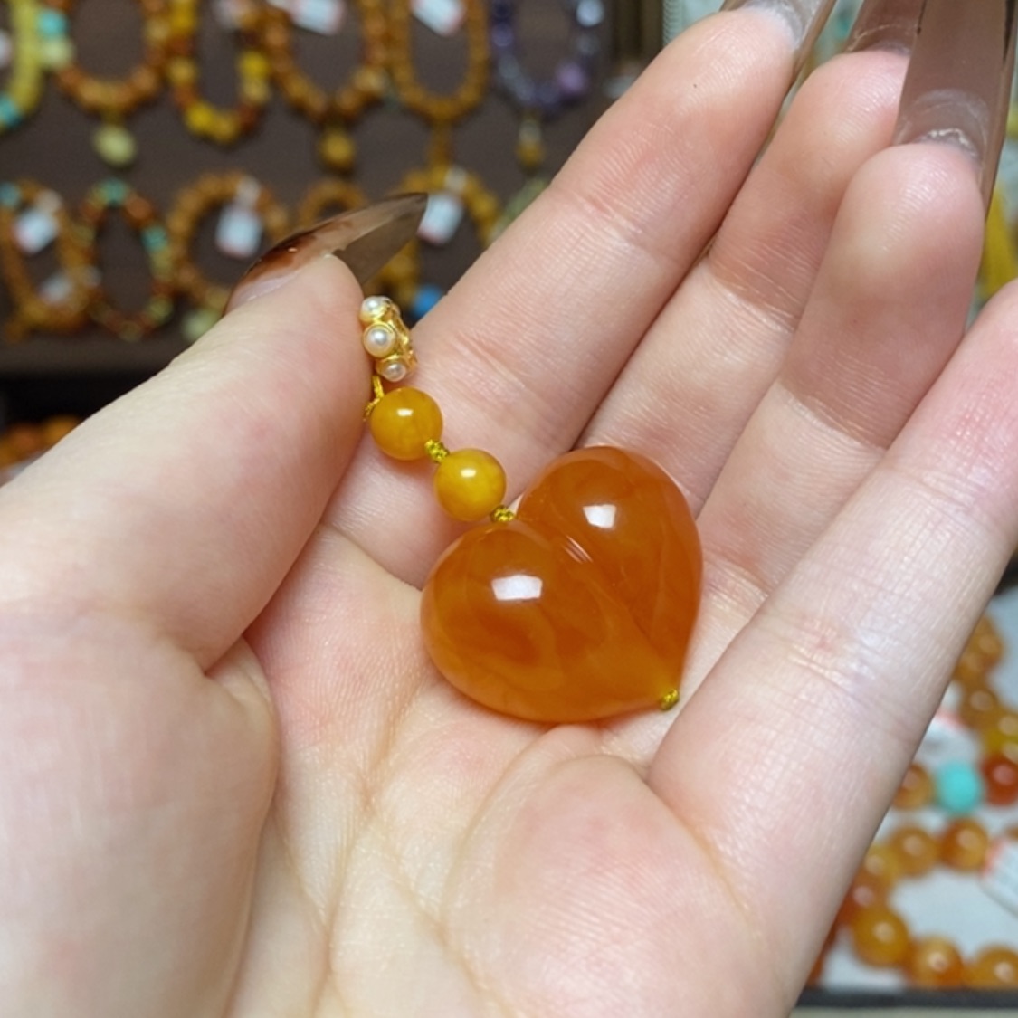 【闪购商品】蜜蜡吊坠(不含链)未镶嵌滴流