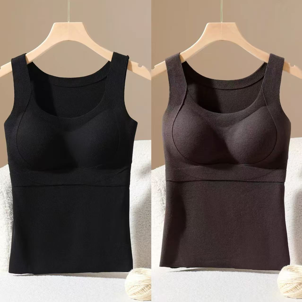 玲家精选6677款号珍珠绒保暖背心