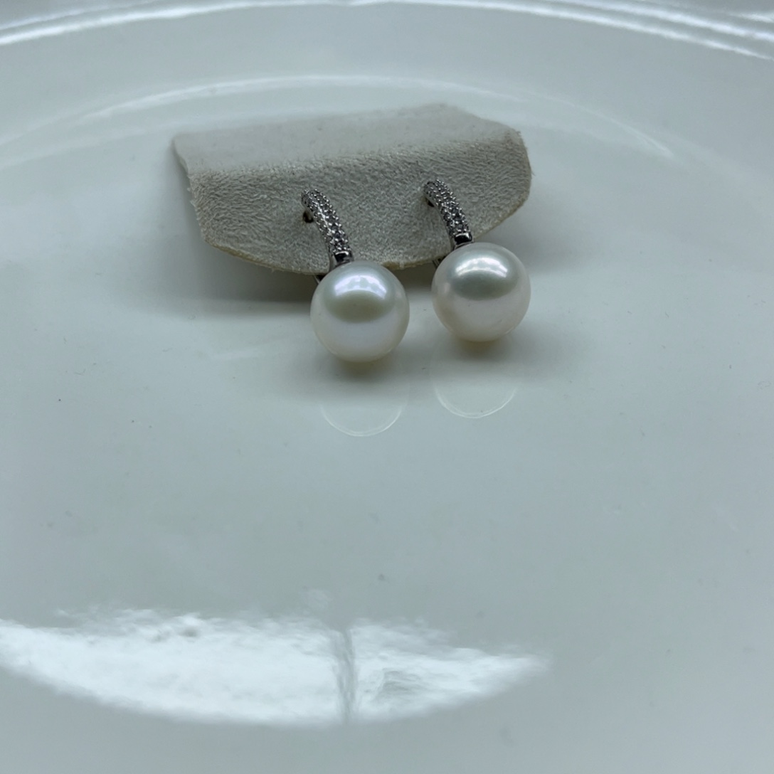 耳饰淡水珍珠银S925镶嵌