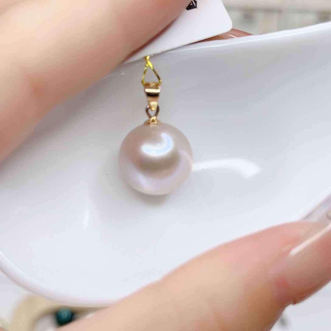 吊坠(不含链)淡水珍珠银S925镶嵌