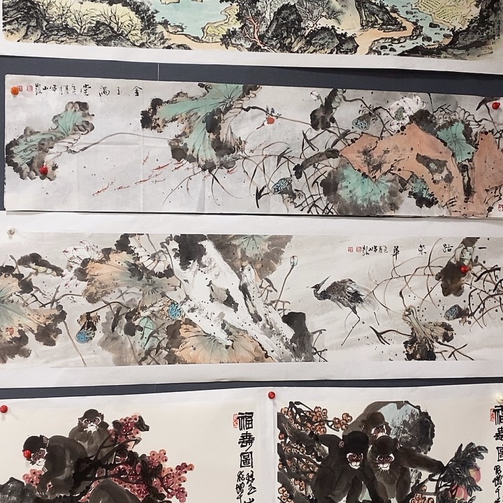 国画寒山手绘作品……平价