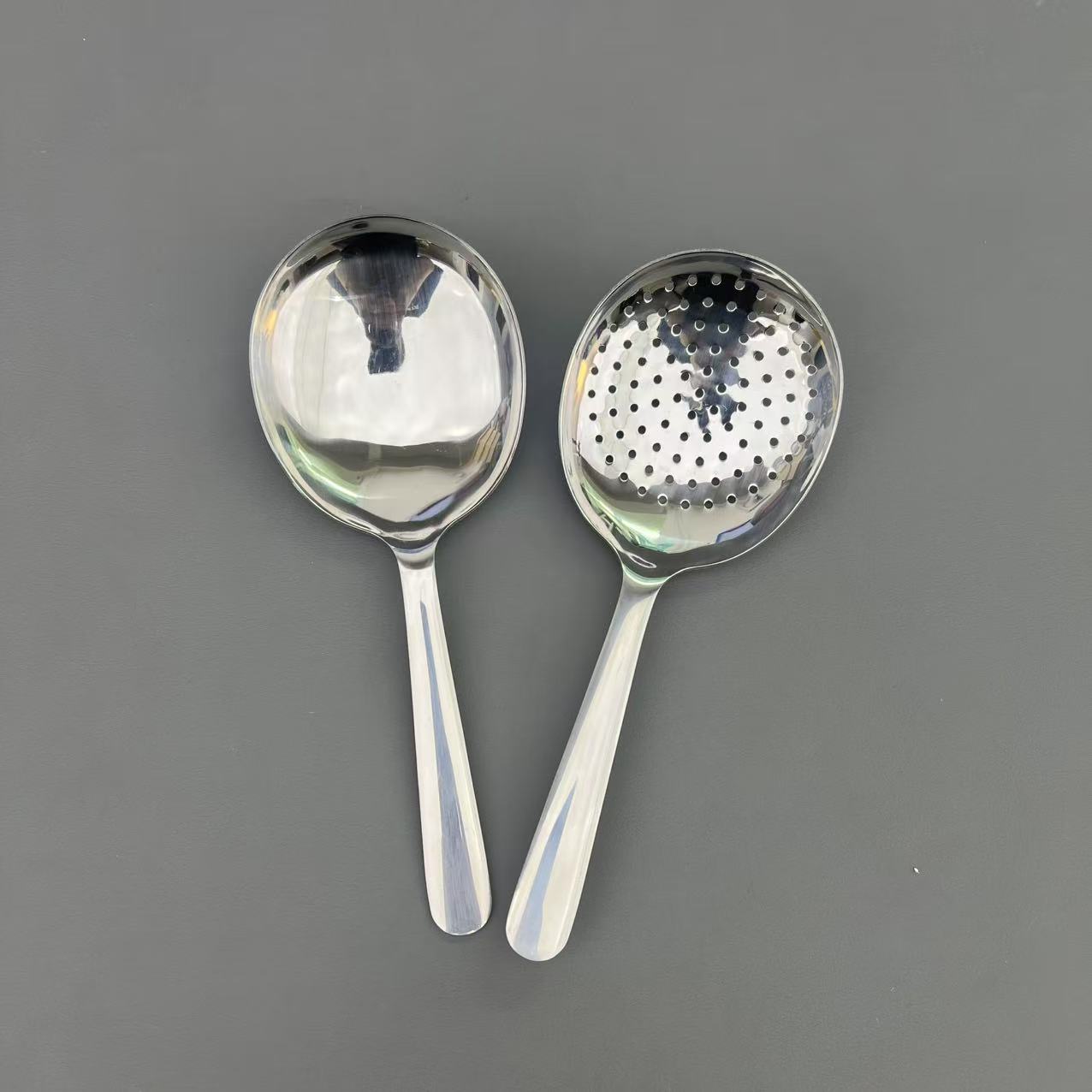 超精美鹅蛋汤勺漏勺两件套家用厨房必备轻者现代【汤家限定】