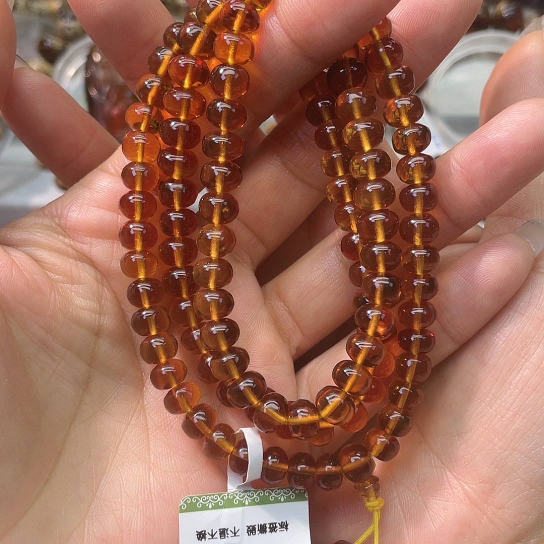琥珀未镶嵌裸石抚顺琥珀7+108