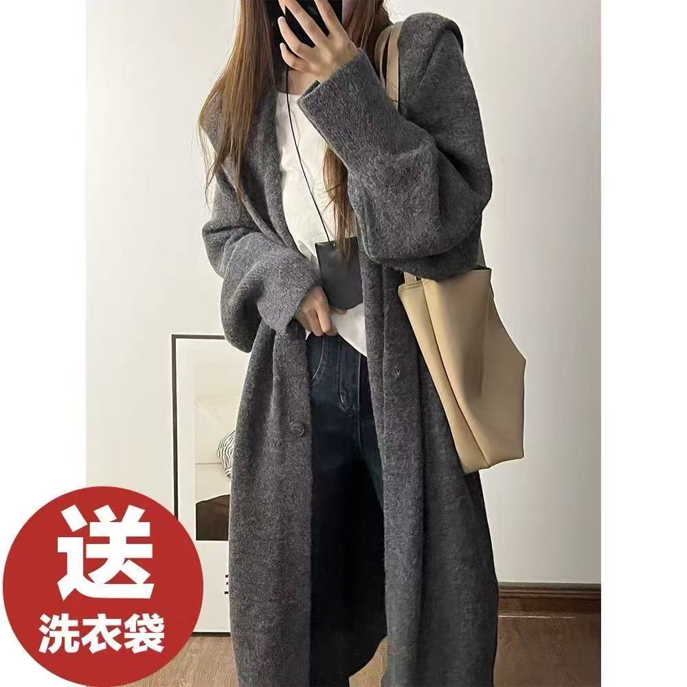 [拍一发二 运费险］新款正版加大巫师帽秋冬纯色网红针织开衫女潮