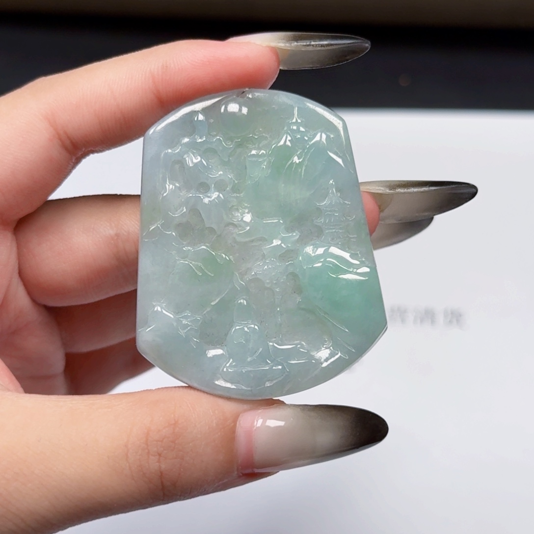 翡翠未镶嵌挂件翡翠