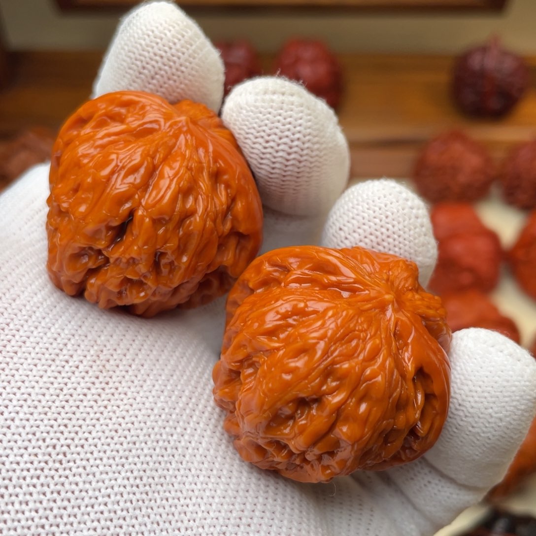 文玩核桃把件再***春磨盘 36