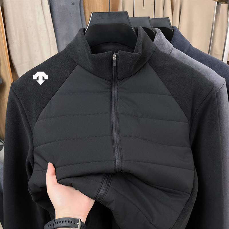 奥特莱斯撤柜 | 迪桑家男士立领绵羊毛充绒服秋冬轻薄保暖外套潮
