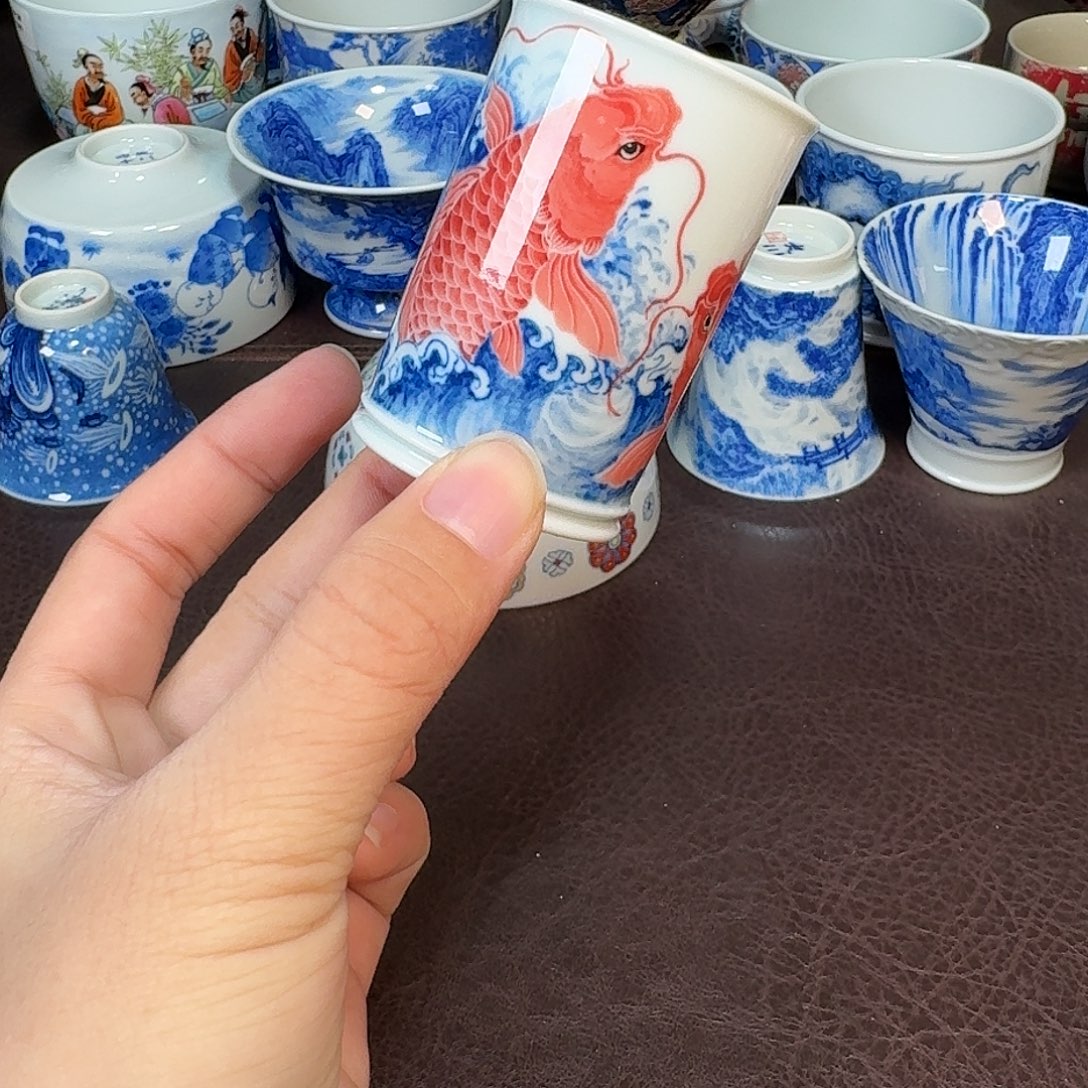 吃****现代景德镇陶瓷盖碗