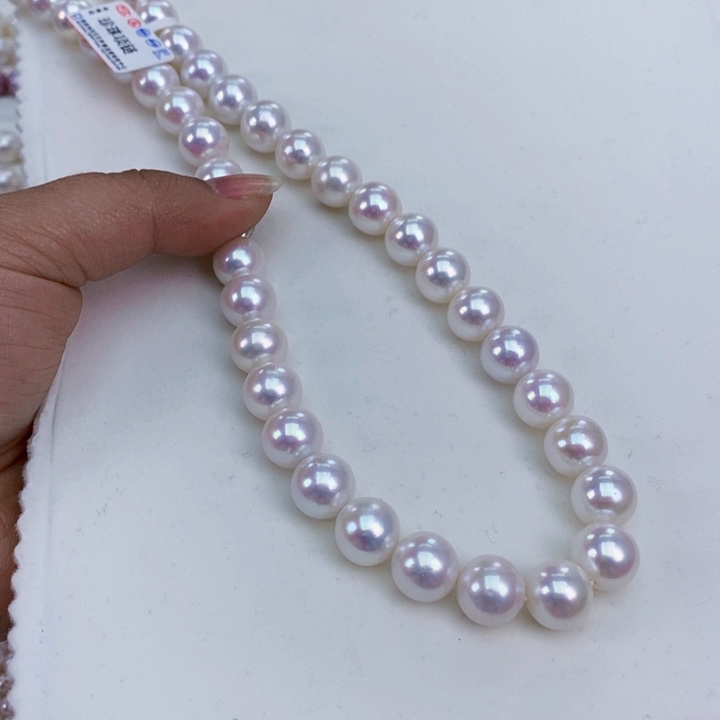 淡水珍珠颈饰银S925镶嵌喜马拉雅白雪珍珠项链