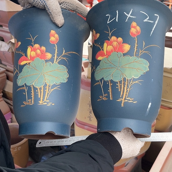 紫砂花盆紫砂等传统