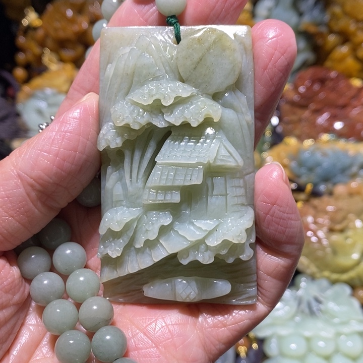 岫玉岫玉吊坠未镶嵌