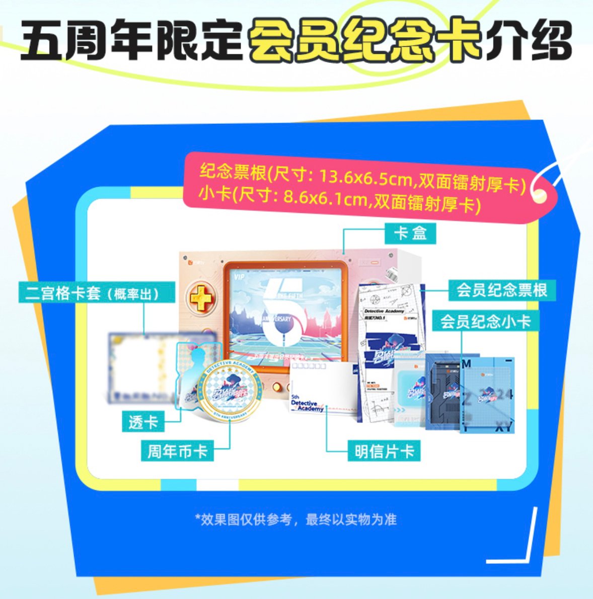 名学5周年 纪念卡 拼车