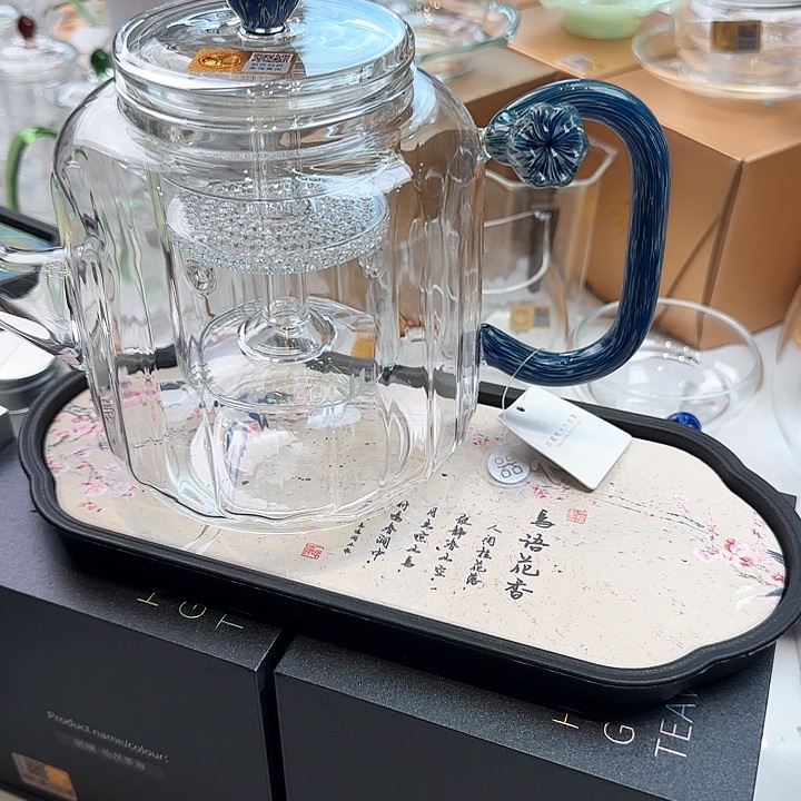 禾器黛蓝莲君壶一体式内胆