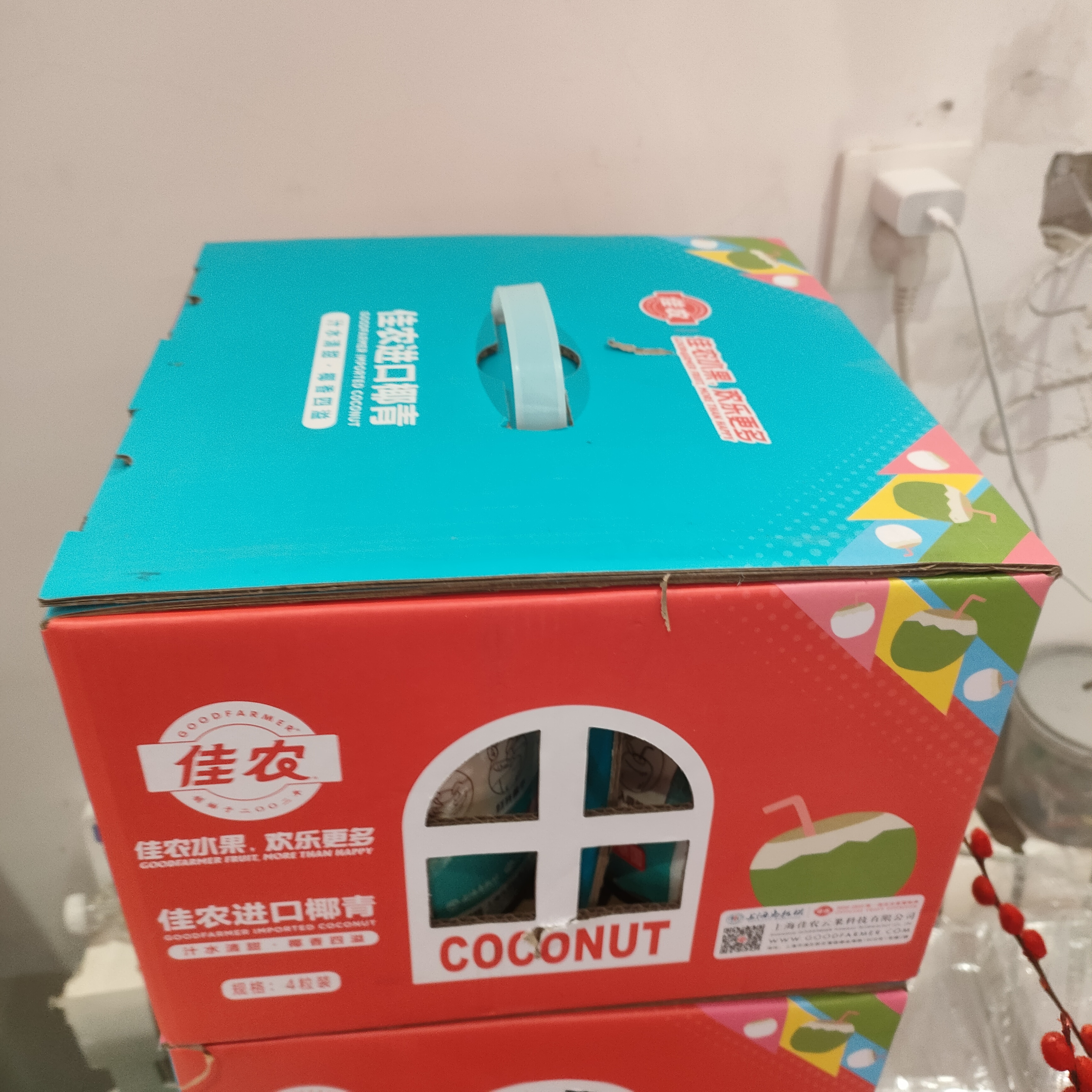 佳农椰青礼盒四粒装