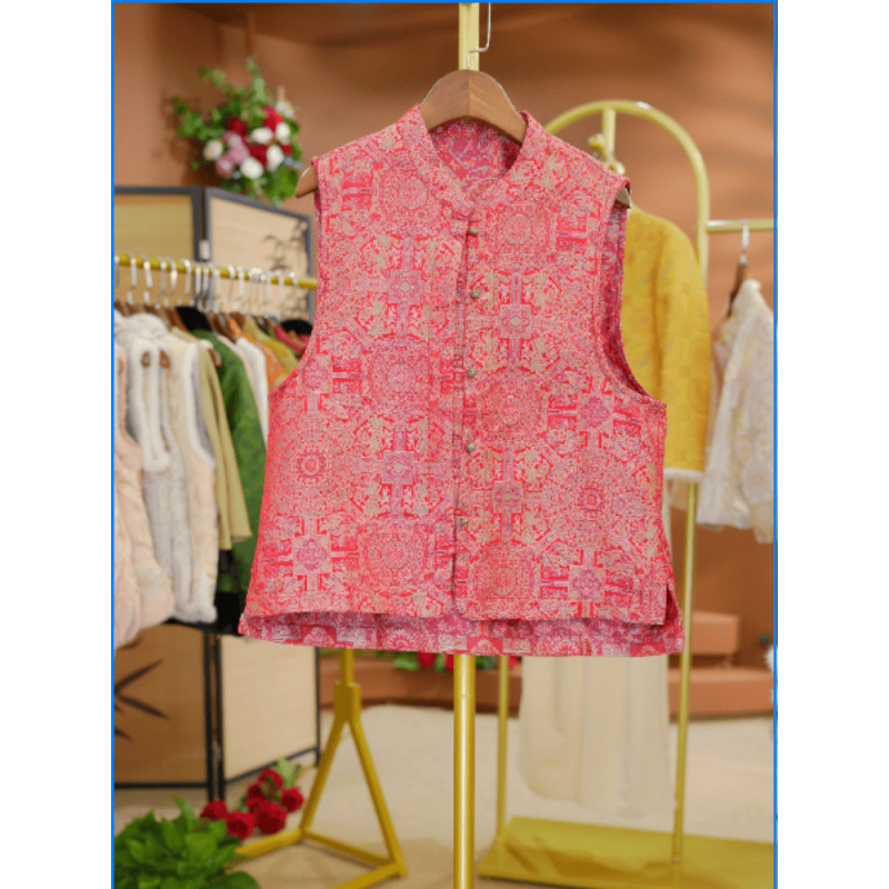 【情久-马甲】2025秋季新款盘扣马甲