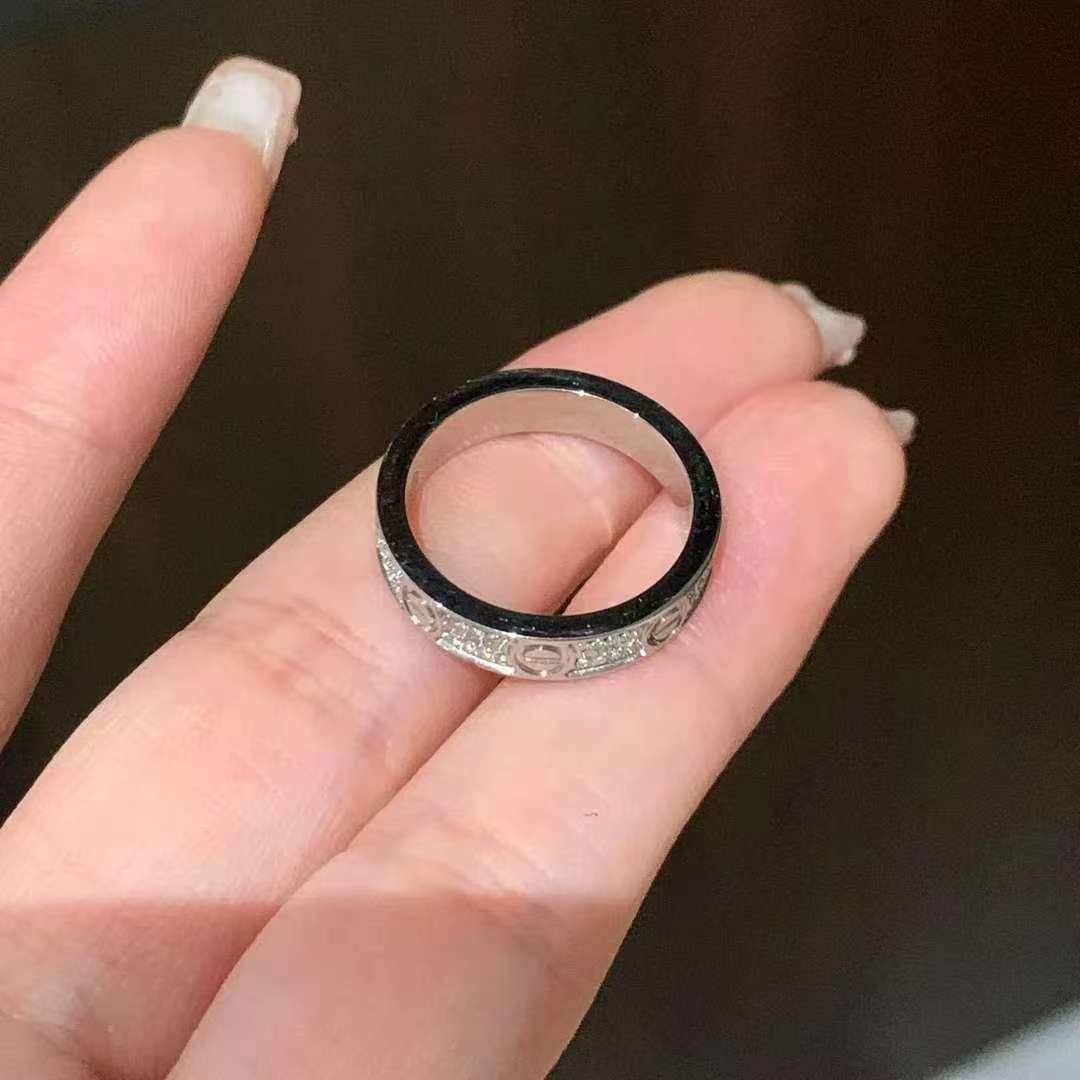 钛钢锆石戒指 BIBI【银色满天星】戒指G041