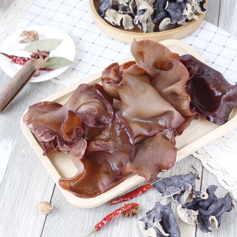 村项目头茬精选毛木耳农特产新鲜干货炒涮炖汤白背毛木耳大片木耳