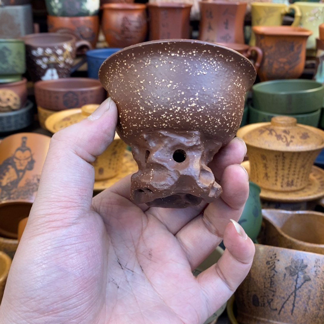 紫砂杯子宜兴全手工紫砂杯