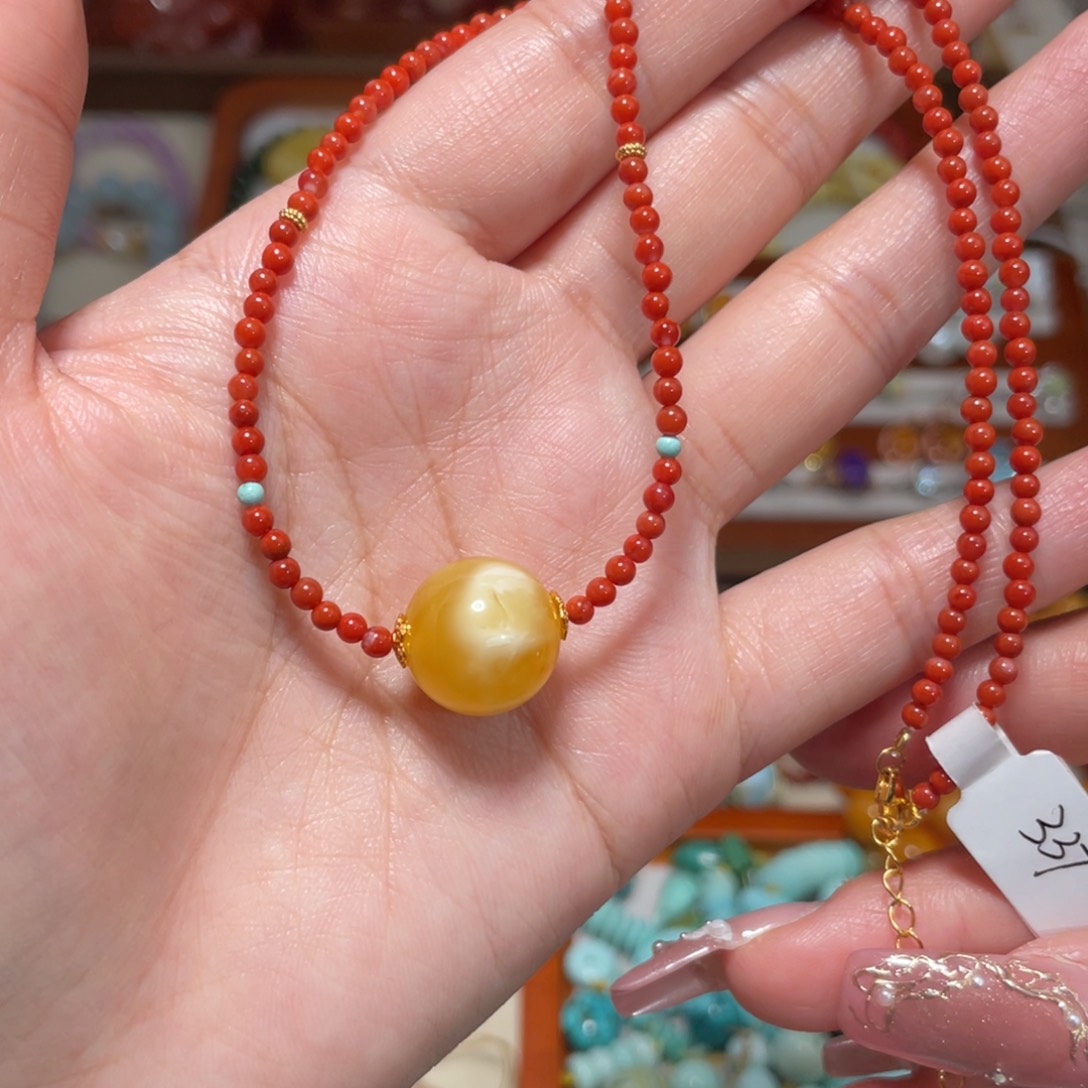 南红玛瑙项链未镶嵌