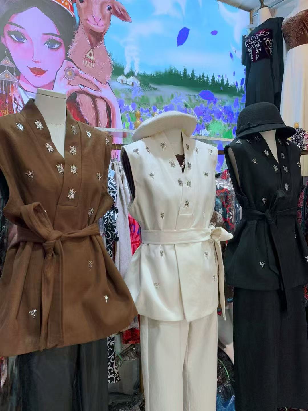 民族风新款时尚百搭尼子马甲