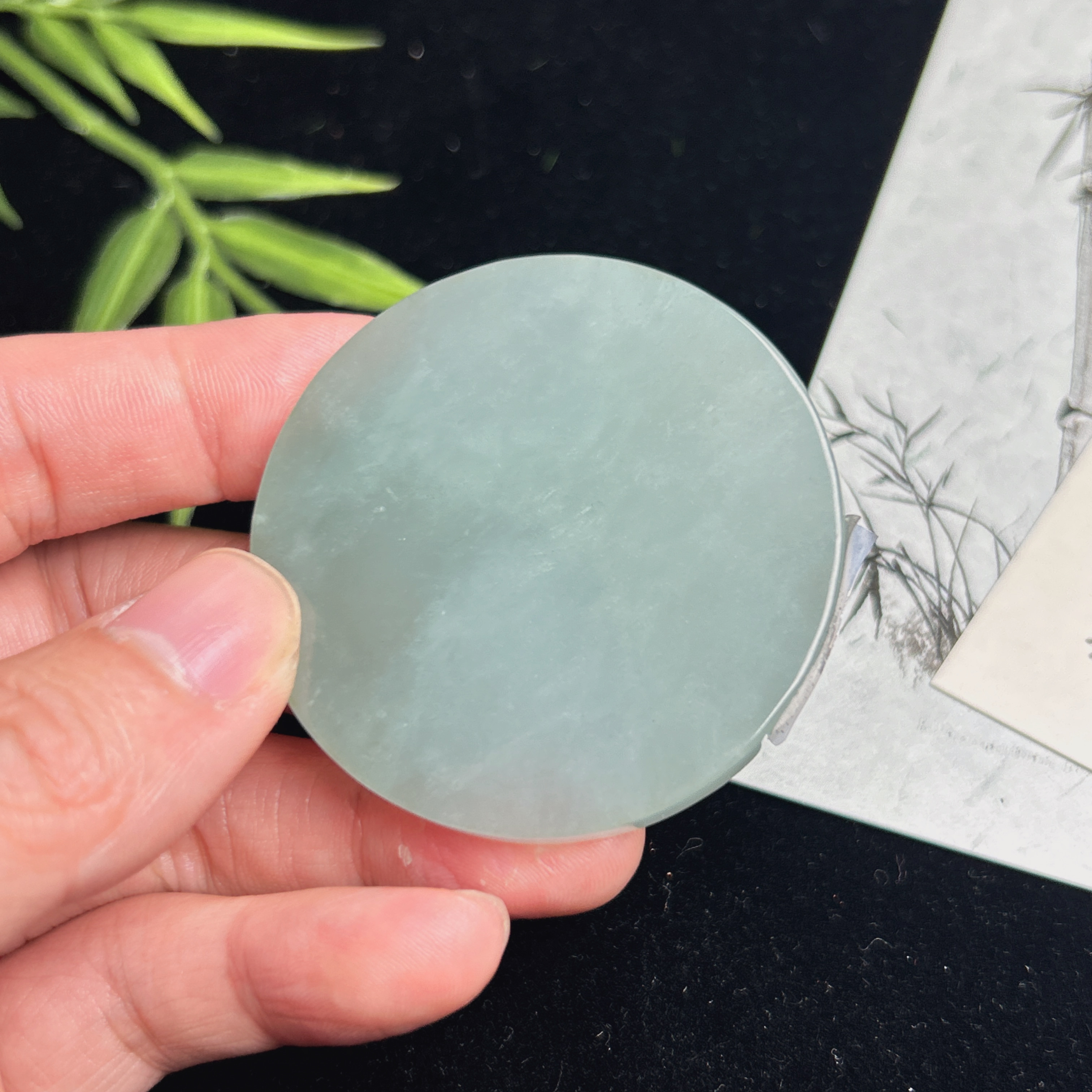 缅甸A货翡翠定制专用单材料，尺寸50*6