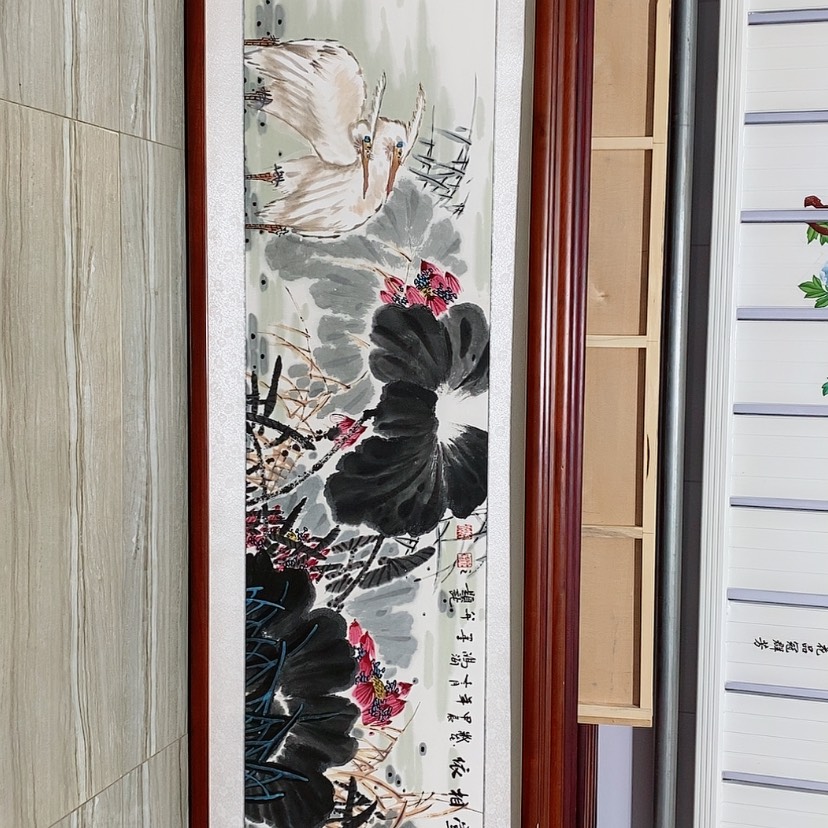 【闪购商品】国画书画作品带框165×50