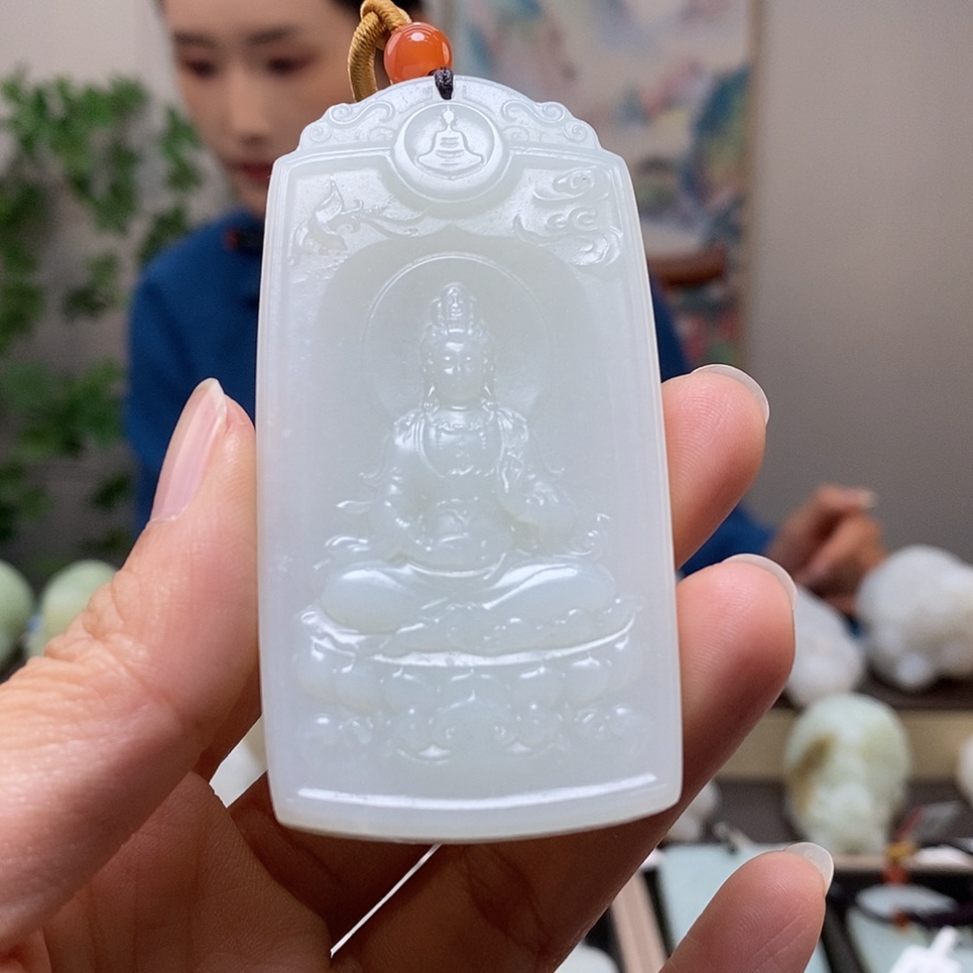 和田玉未镶嵌颈饰