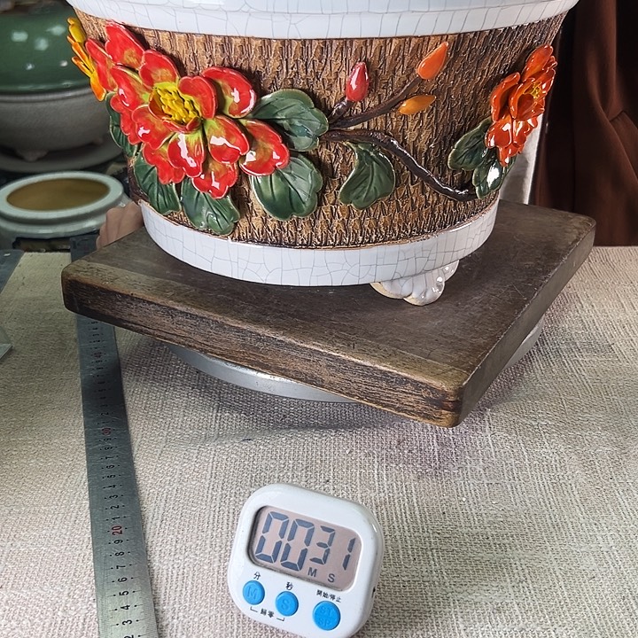 丰***儿泳坤堂石湾花盆陶瓷