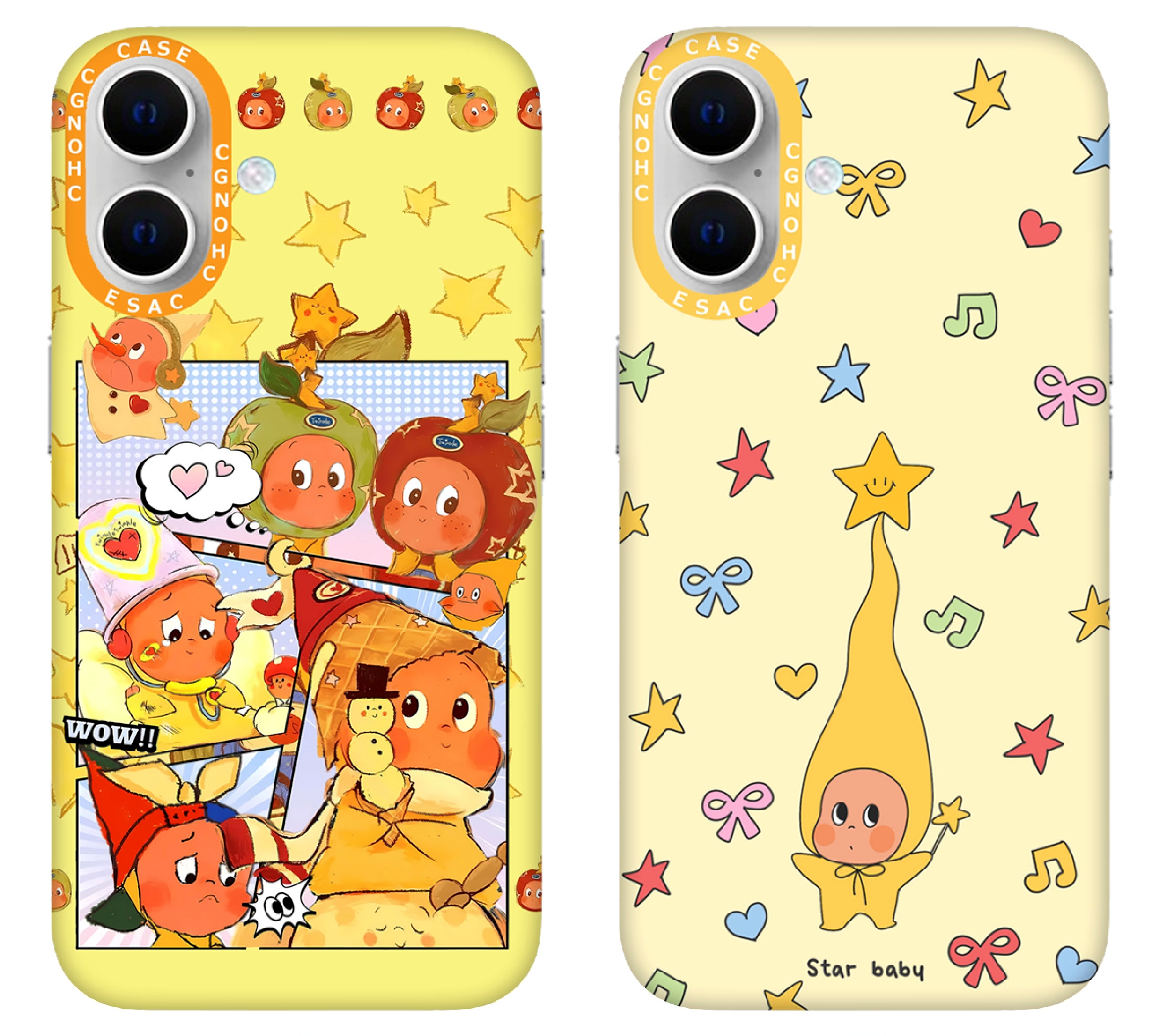 【星星人专场】适用苹果气囊圆边IMD双层17promax手机壳15可爱16pro