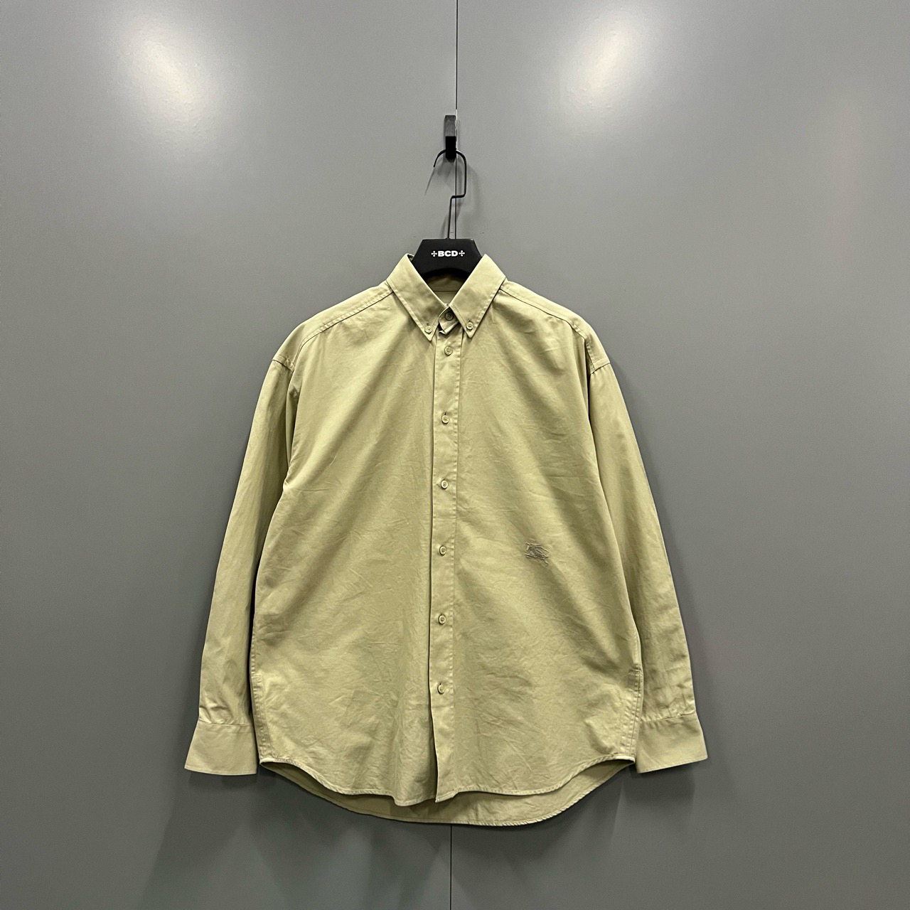 95新 BURBERRY/博柏利 (ll) 巴宝莉 骑士刺绣衬衫 S码