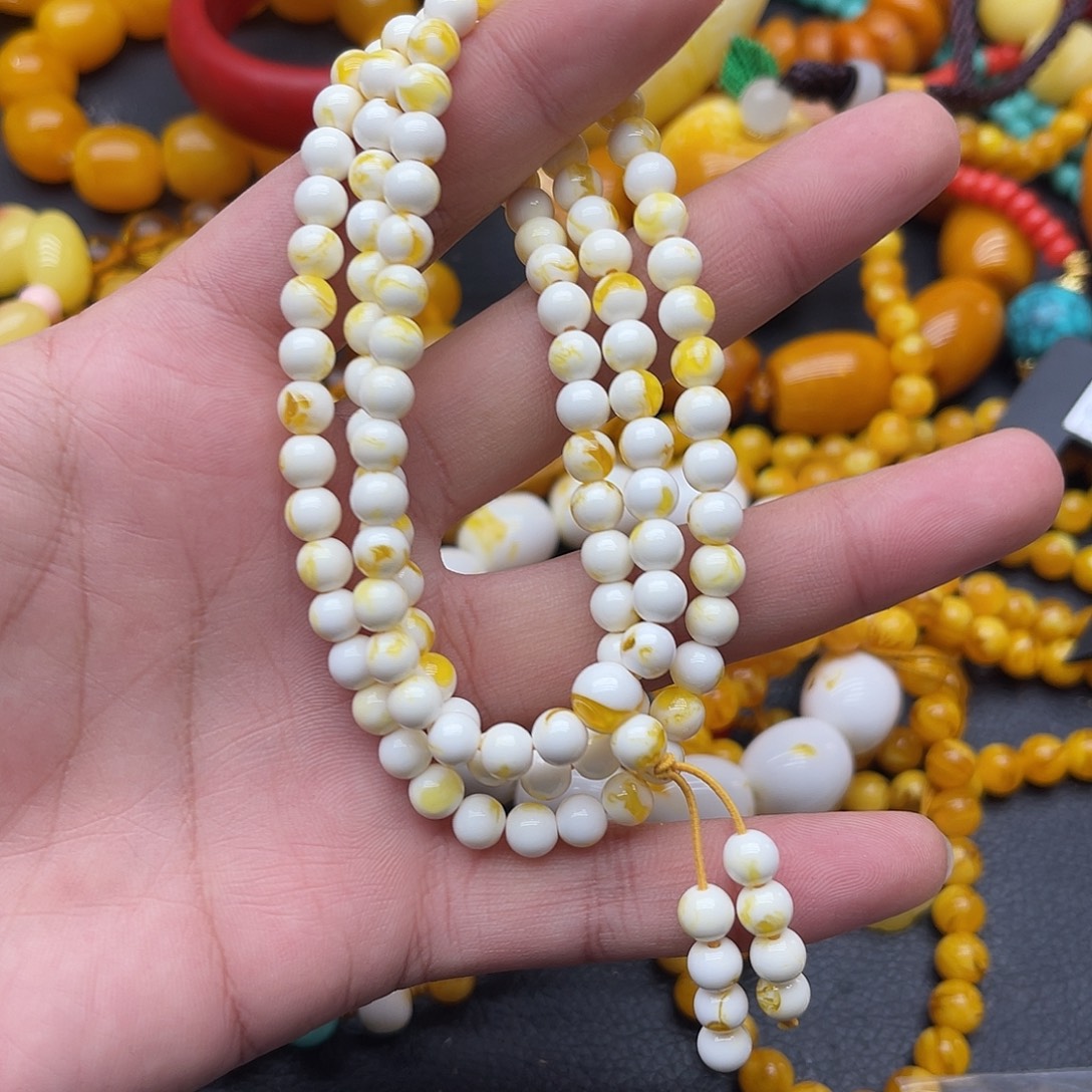 6mm108颗瓷白手串