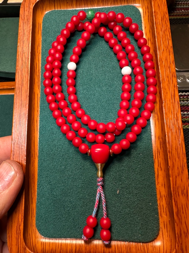 6毫米老亚青怀业念珠