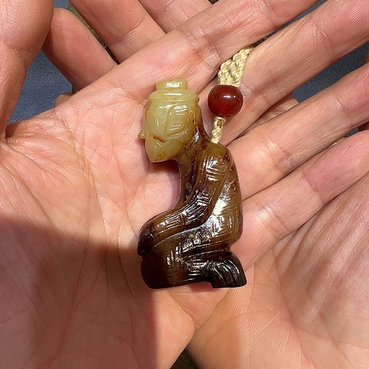 和田玉（糖玉）挂件／把件未镶嵌厚**物