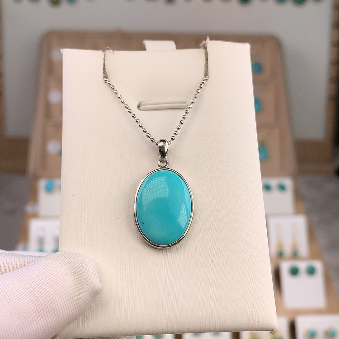 绿松石未镶嵌吊坠(不含链)