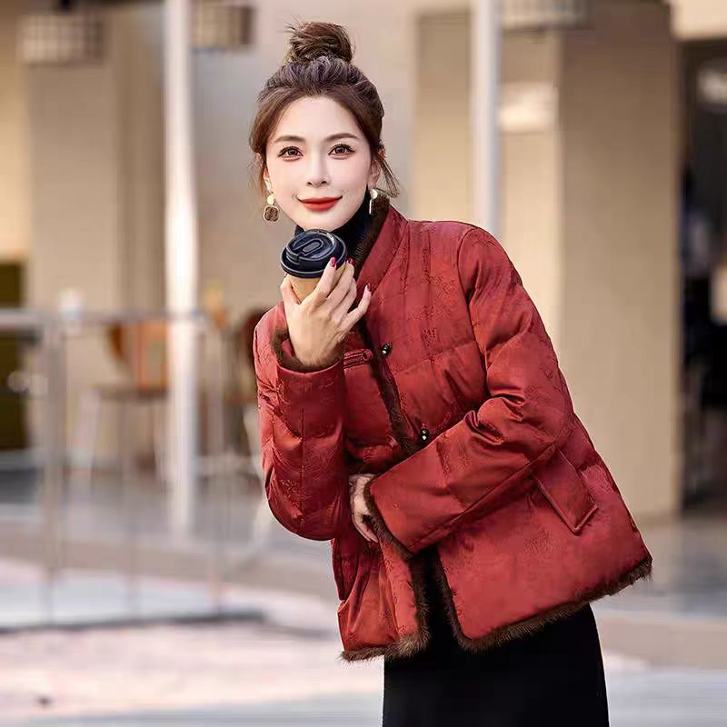 【兰兰专享】新中式国风女士冬季新款高端短外套