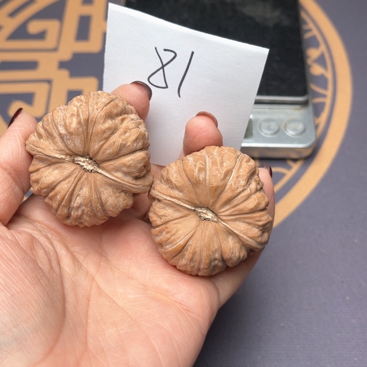 文玩核桃把件42南瓜墩