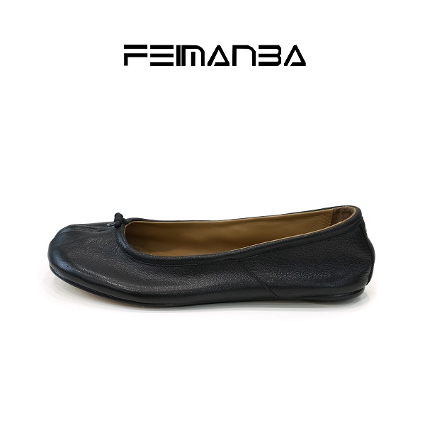 【FEIMANBA】浅口马蹄分趾鞋羊皮单鞋