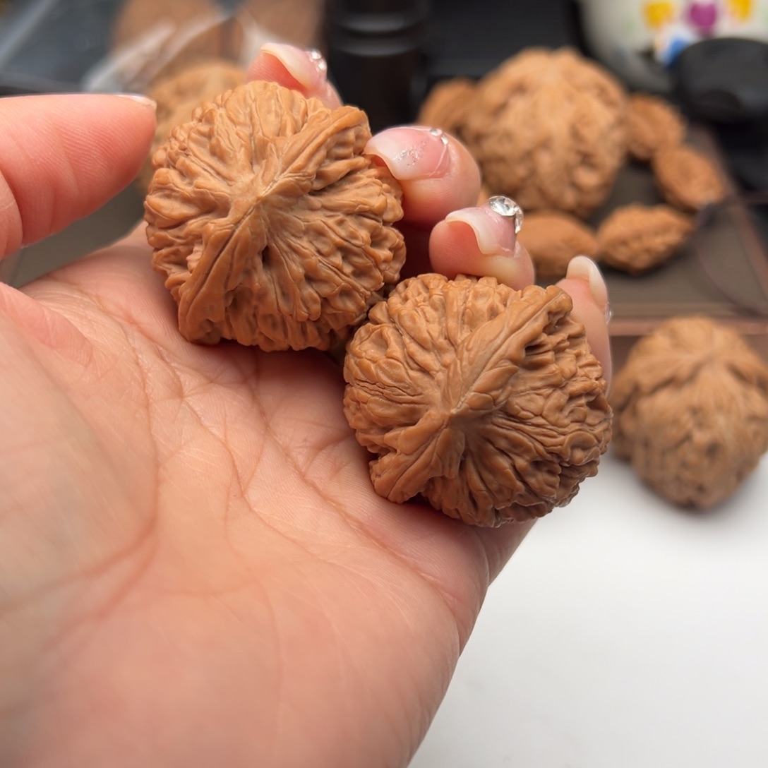 文玩核桃把件莲花40
