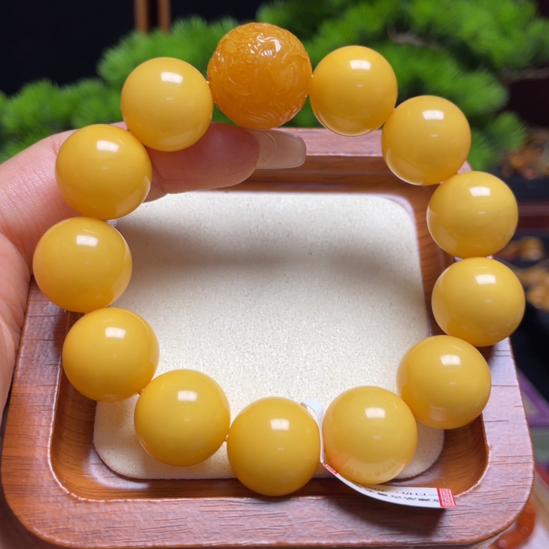 未镶嵌蜜蜡手链手串