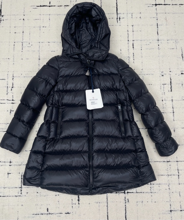 未使用 MONCLER SUYEN 黑色连帽长款羽绒服 1码 1118