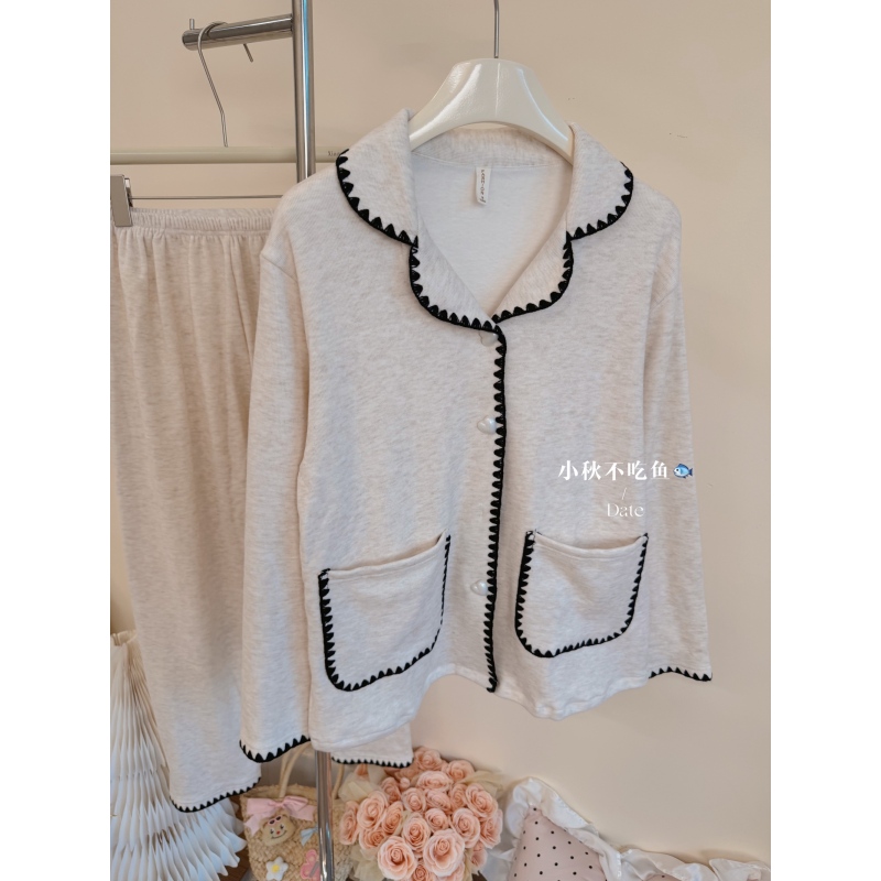 德绒睡衣套装女秋冬天2025新款春秋款加厚磨毛长袖家居服女士冬季