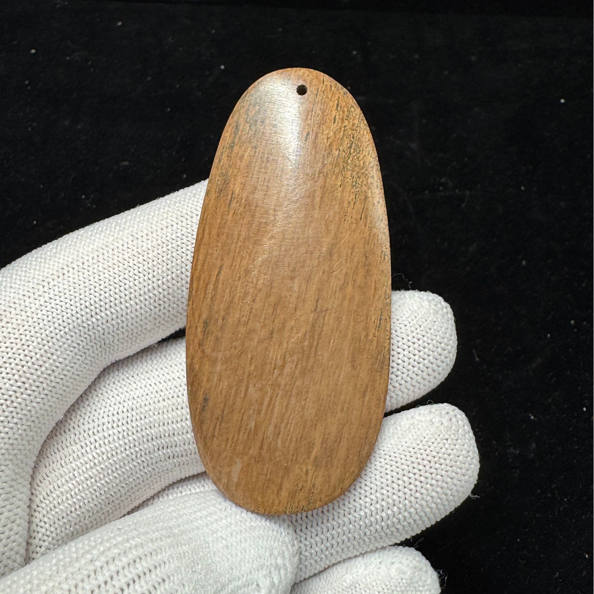 F8023天然猛犸牙牌子支持鉴定假一罚四